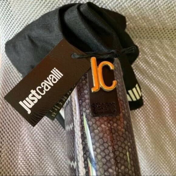 Just Cavalli Wellington Rain Snakeskin Pattern Boots Size 6 NEW - Picture 5 of 10